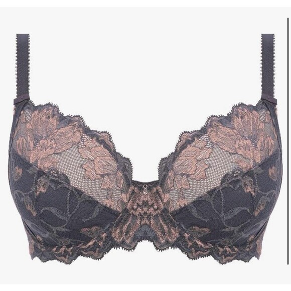 Fantasie Aubree Underwire Side Support Bra In Shadow Rose Sz 36DD New W/O Tag - Picture 1 of 9